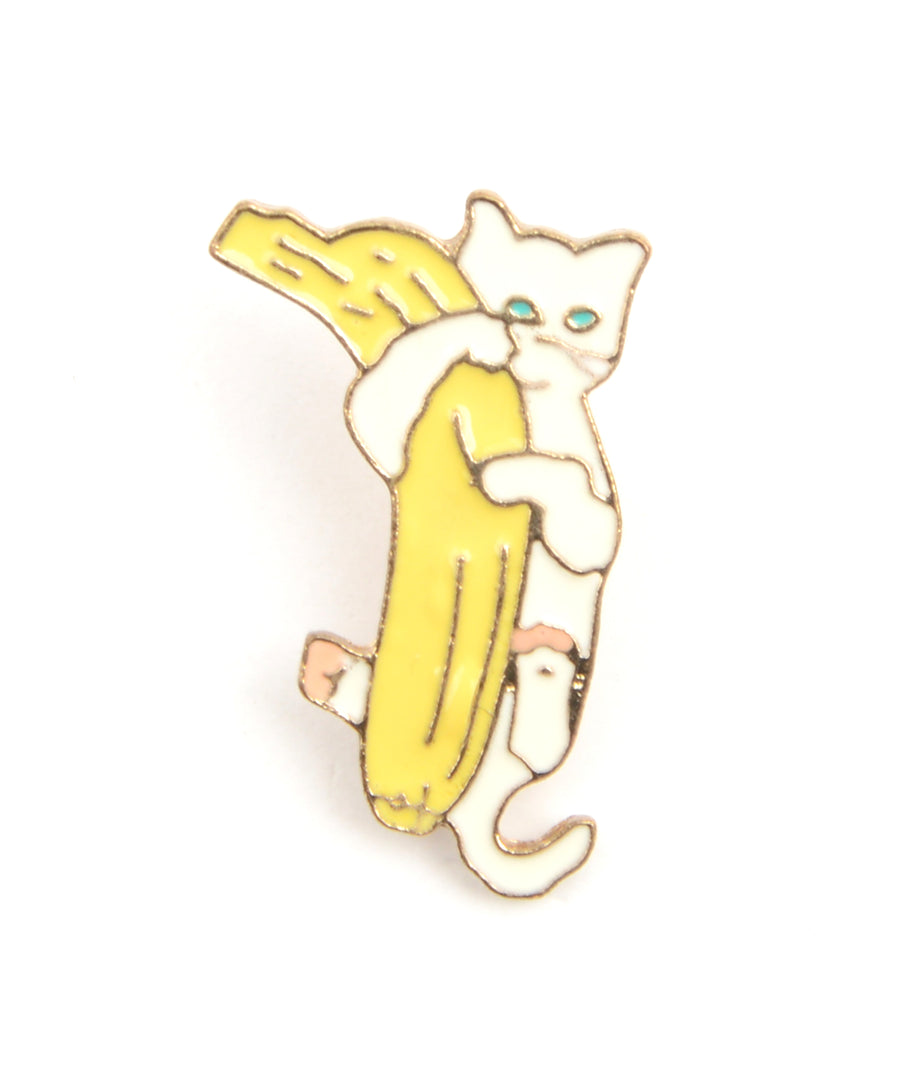 Banános macska alakú kitűző