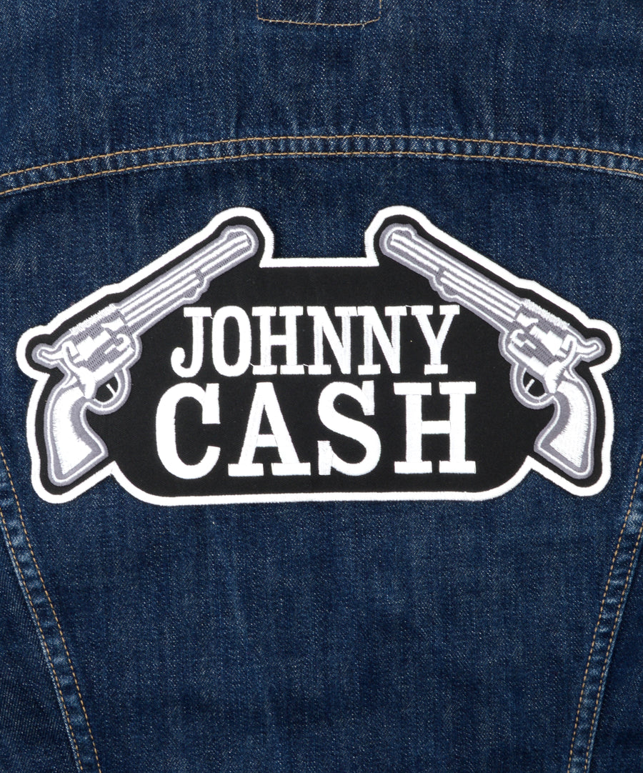 Johnny Cash mintás hátfelvarró