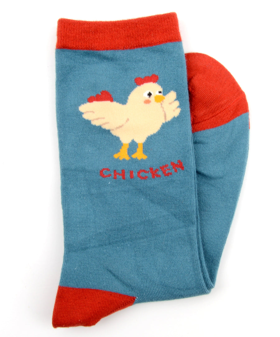 Csirke mintás zokni