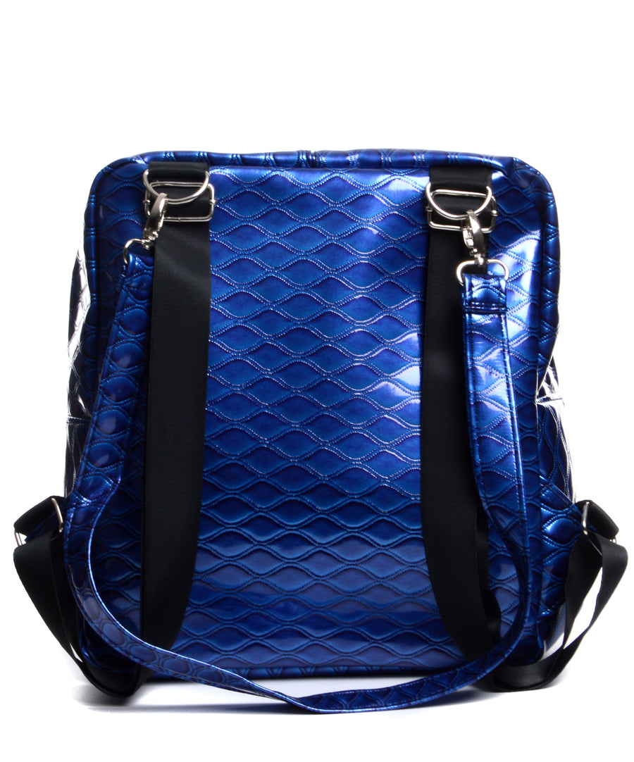 Square backpack - Blue