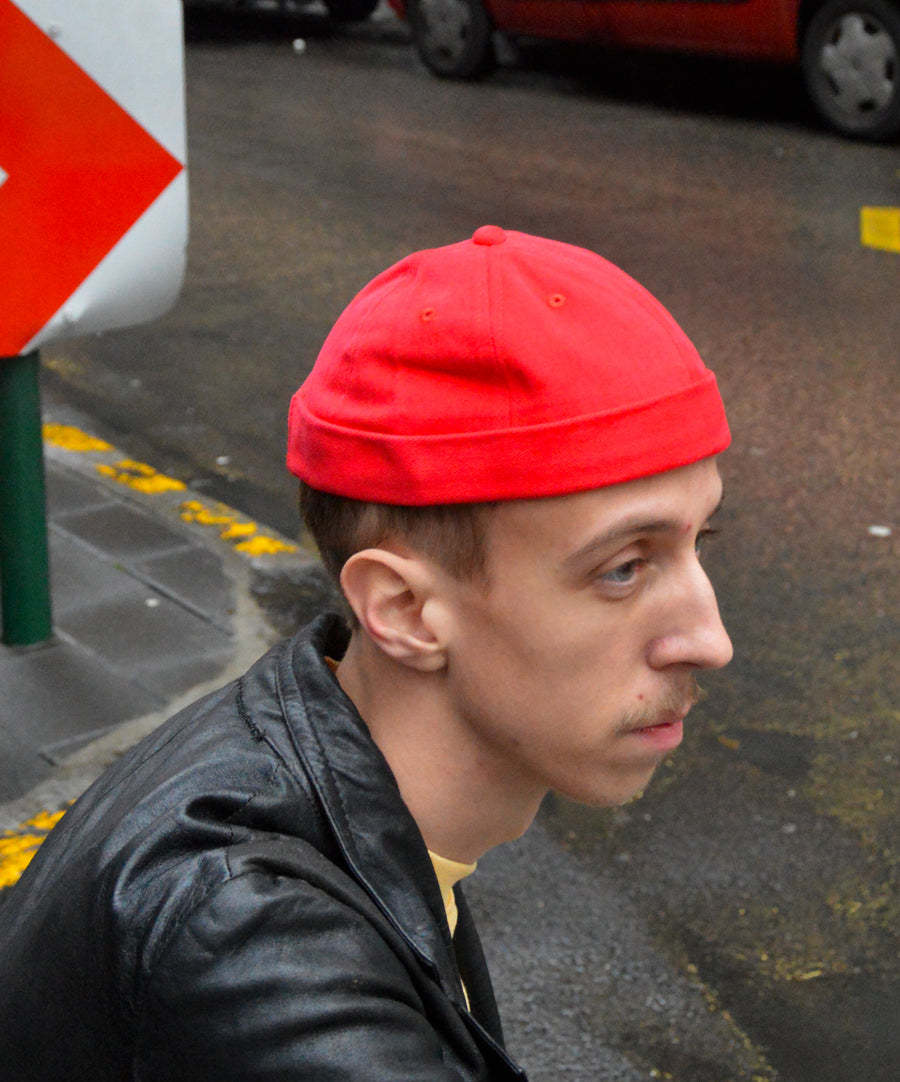 Docker hat - Cord | Red