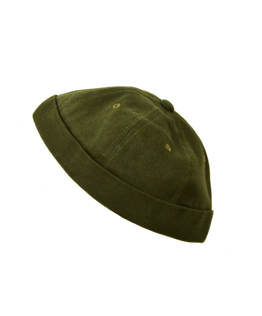 Docker hat - Cord | Darkgreen