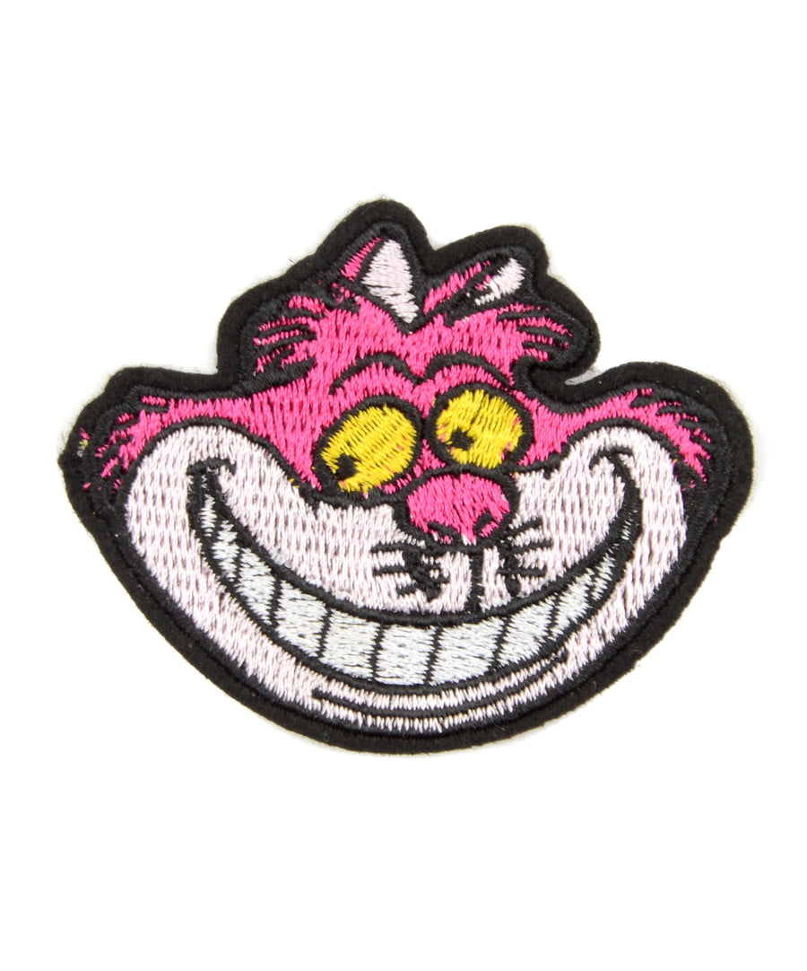 Cheshire Cat alakú hímzett felvarró