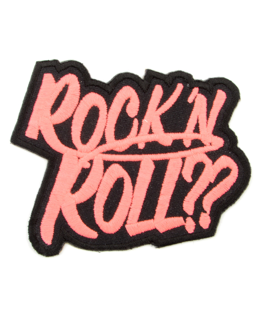 Rock n Roll feliratos hímzett felvarró