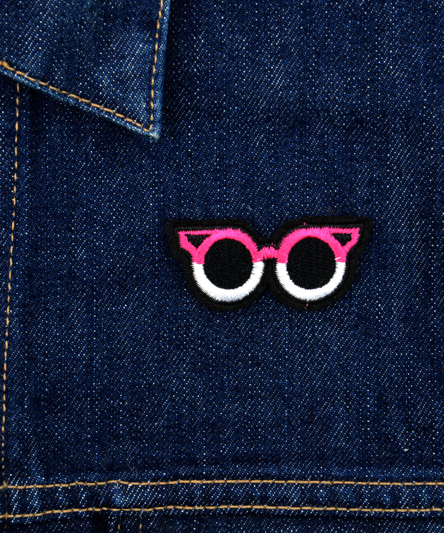 Felvarró - Rózsaszín napszemüveg