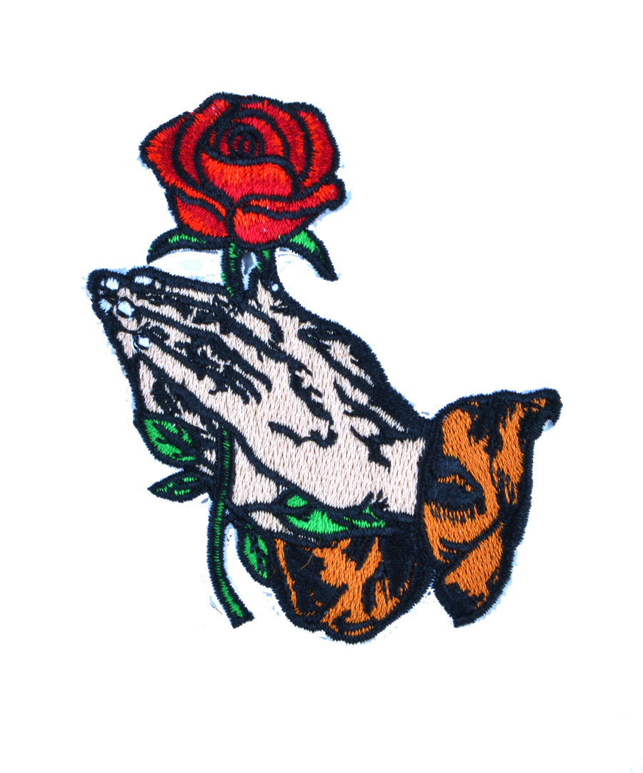 Felvarró - Ima rózsával