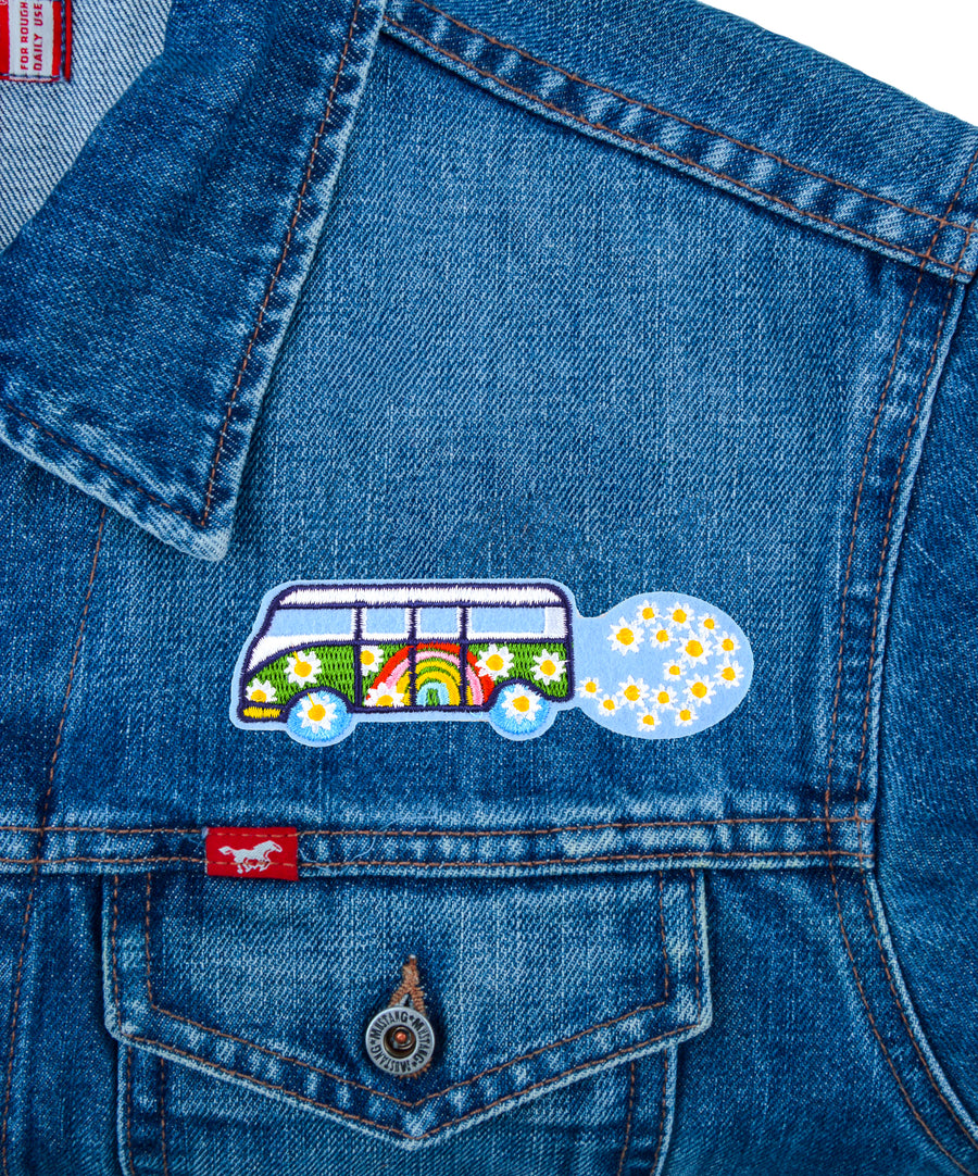 Patch - Hippie bus on flowers