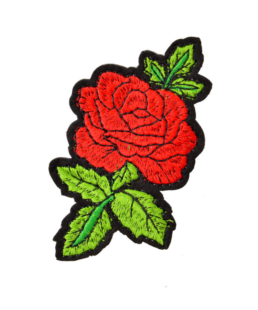 Felvarró - Rózsa levelekkel