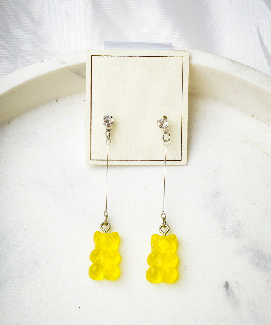 Earrings - Gummy Bear | Yellow