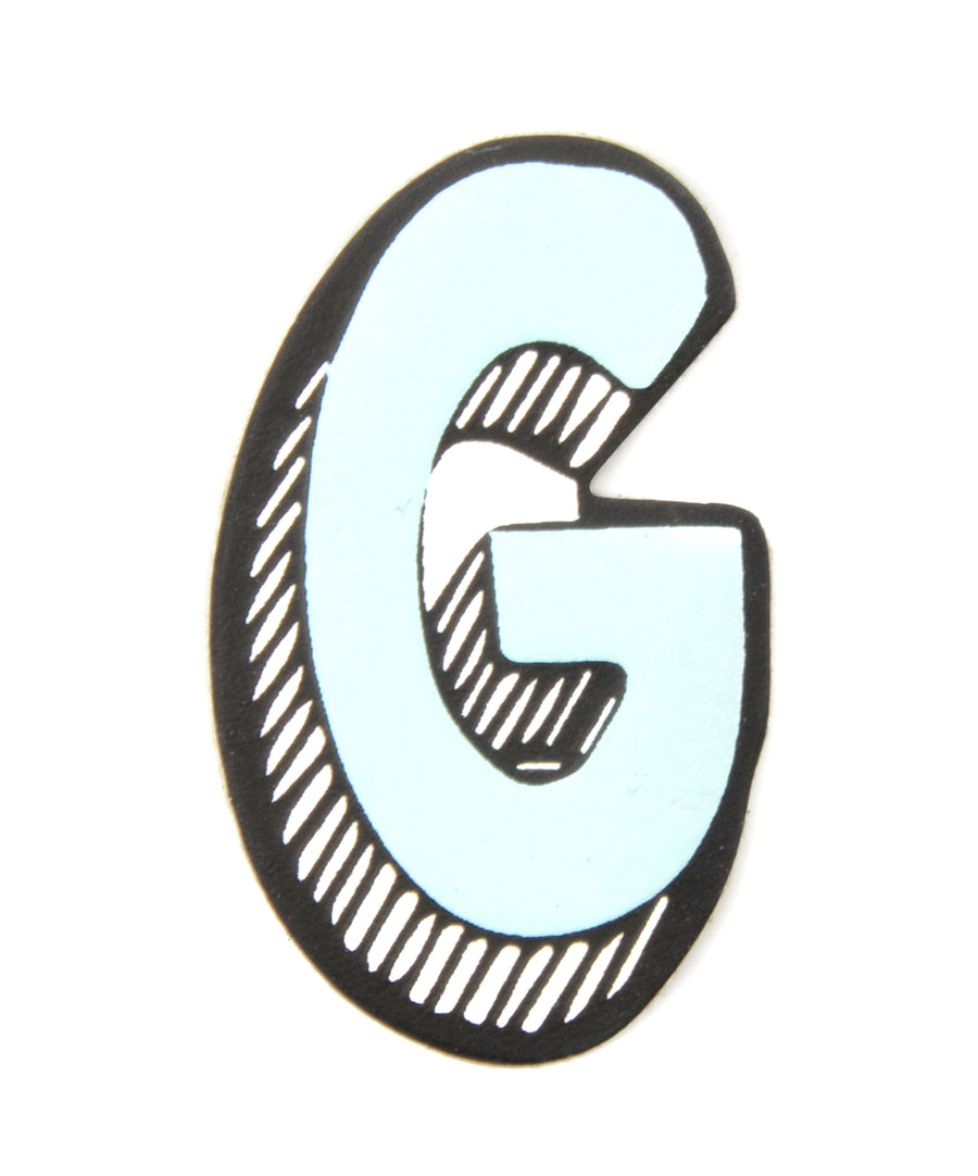 G betű alakú matrica