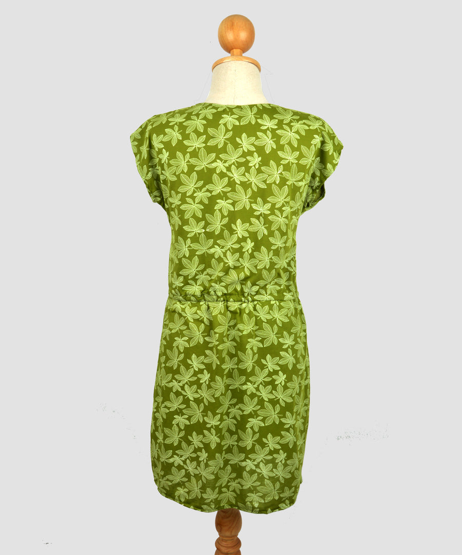 Bubble Dress - Chestnut leaf | Green