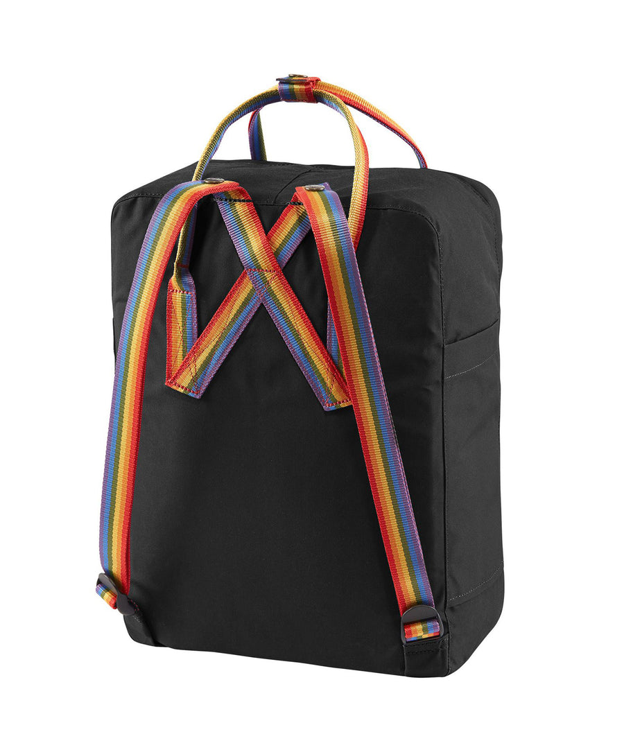 Fjallraven Kanken - Black-Rainbow Pattern