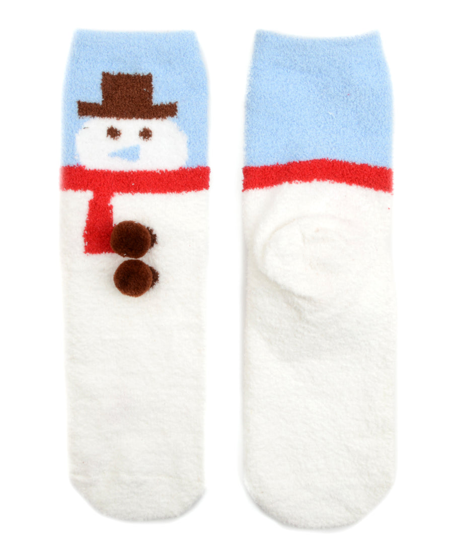 Hóember mintás karácsonyi zokni