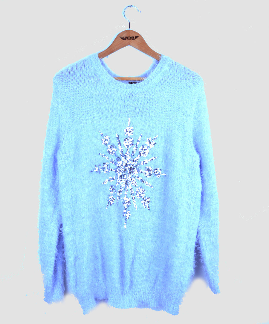 Vintage karácsonyi pulóver - Hópehely