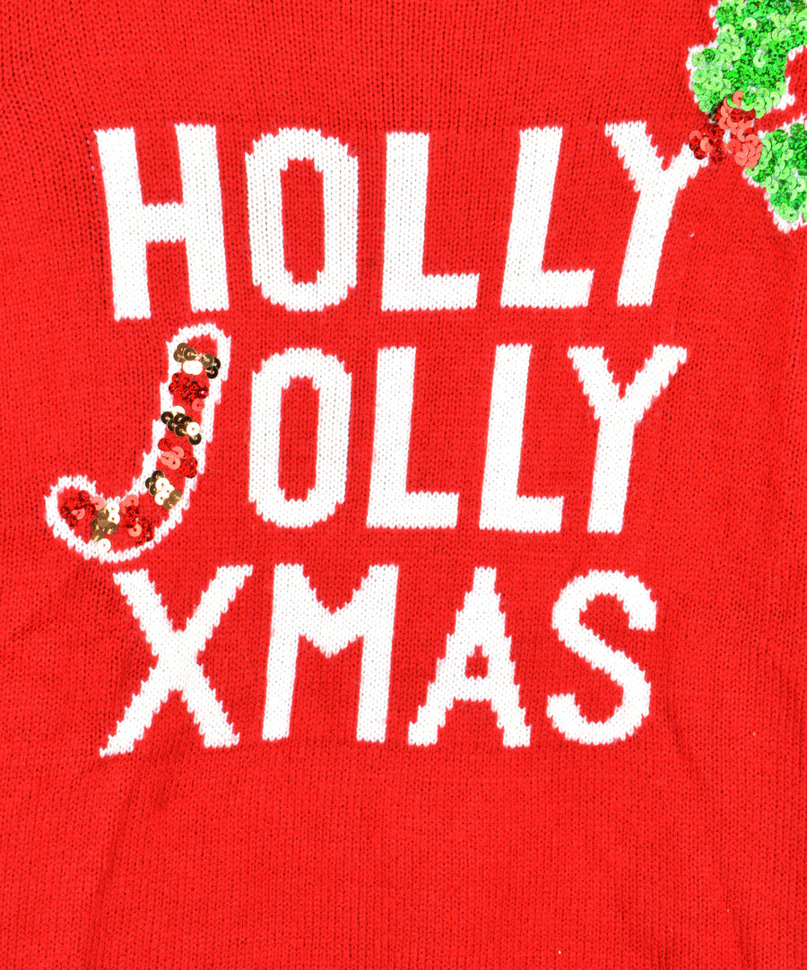 Vintage karácsonyi pulóver - Holly Jolly Xmas