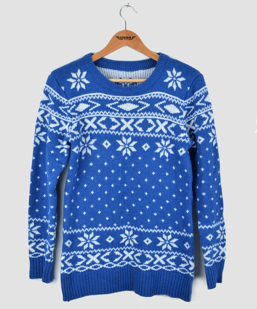 Vintage Christmas Sweater - Snowflakes