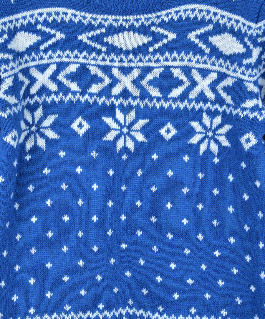 Vintage karácsonyi pulóver - Hópelyhek