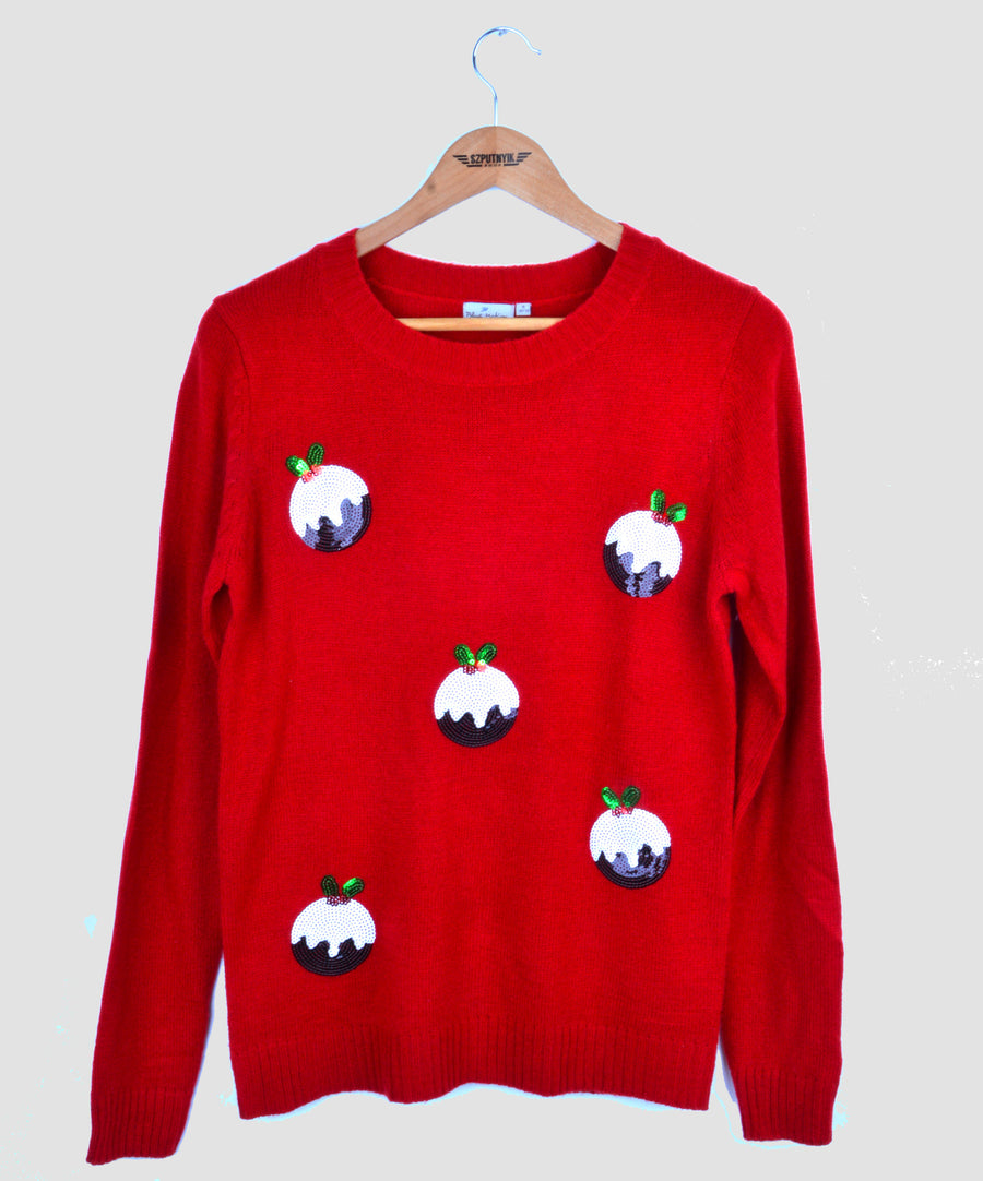 Vintage karácsonyi pulóver - Karácsonyfadíszek