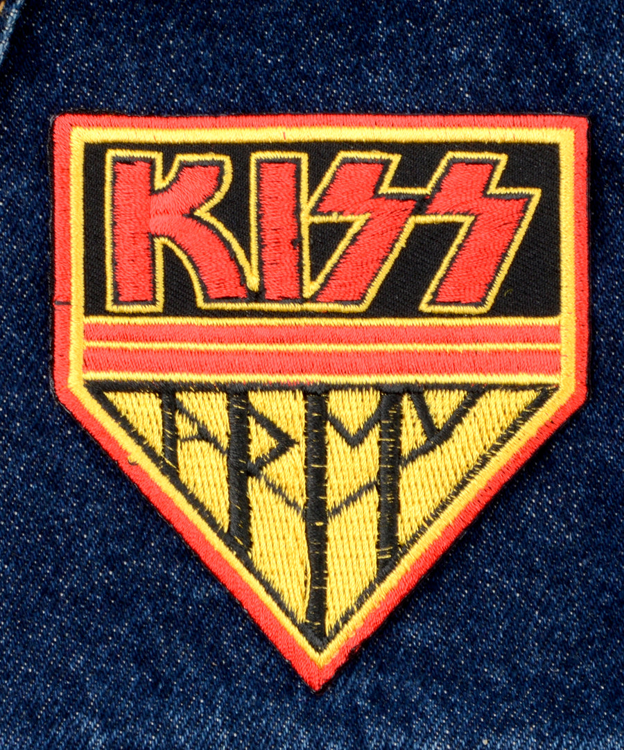 Kiss Army feliratos hímzett felvarró