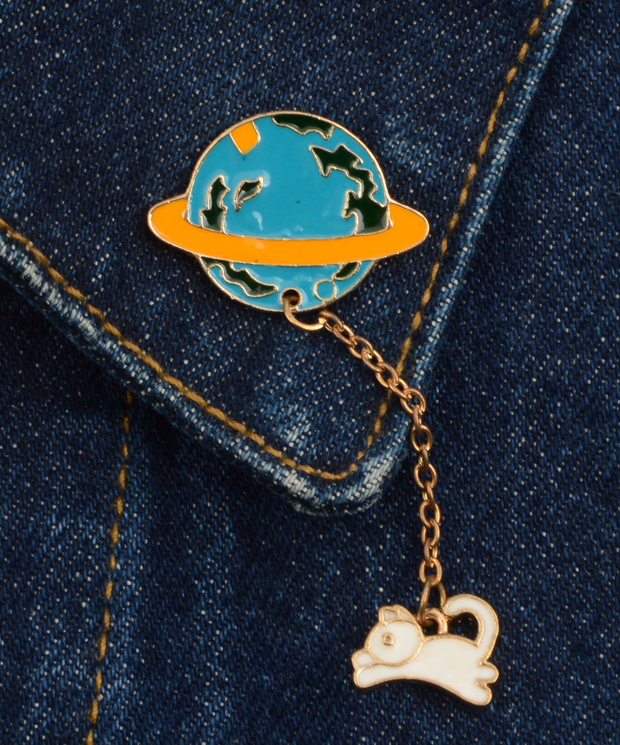 Pin - Planet with kitty