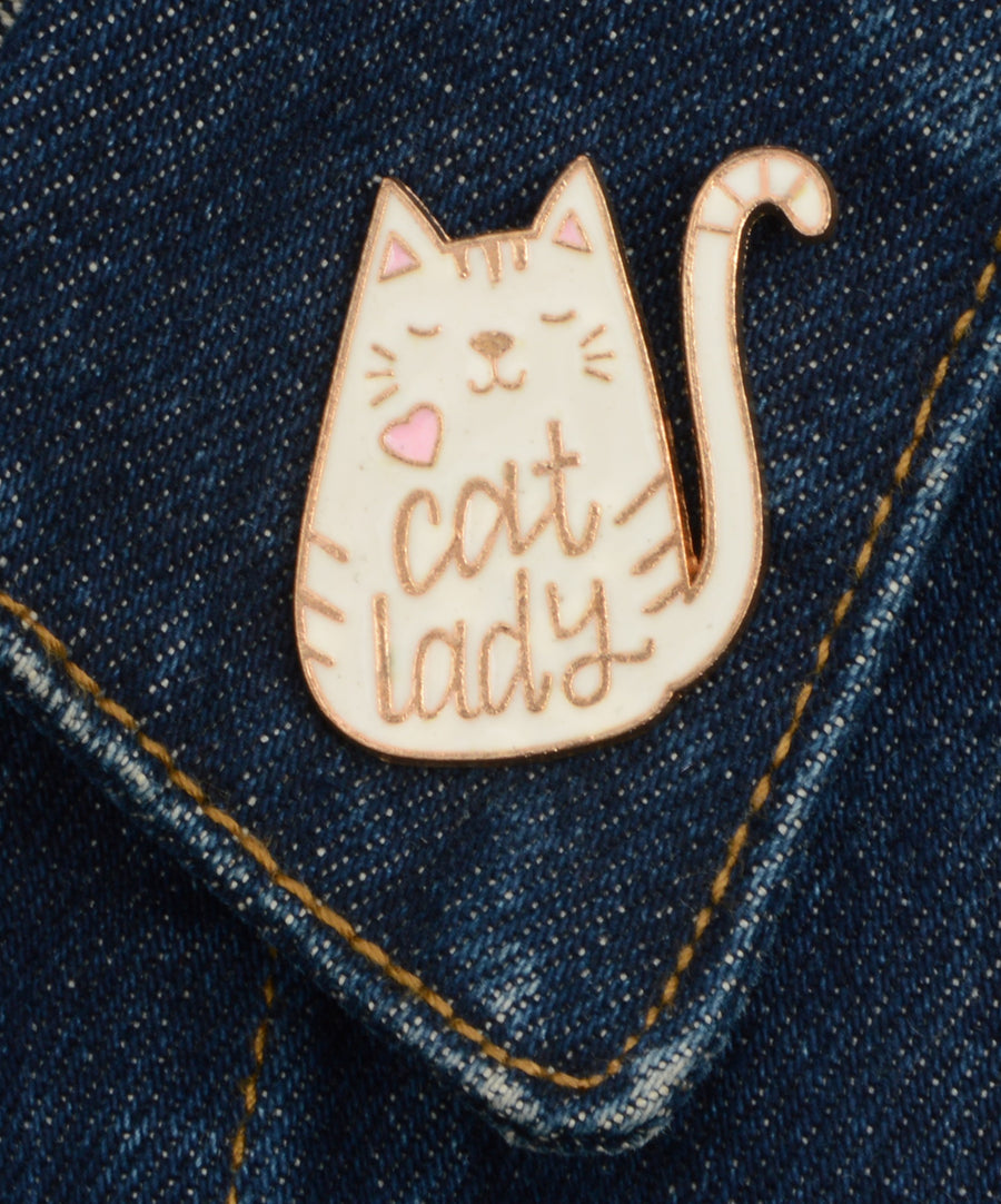Kitűző - Cat Lady I