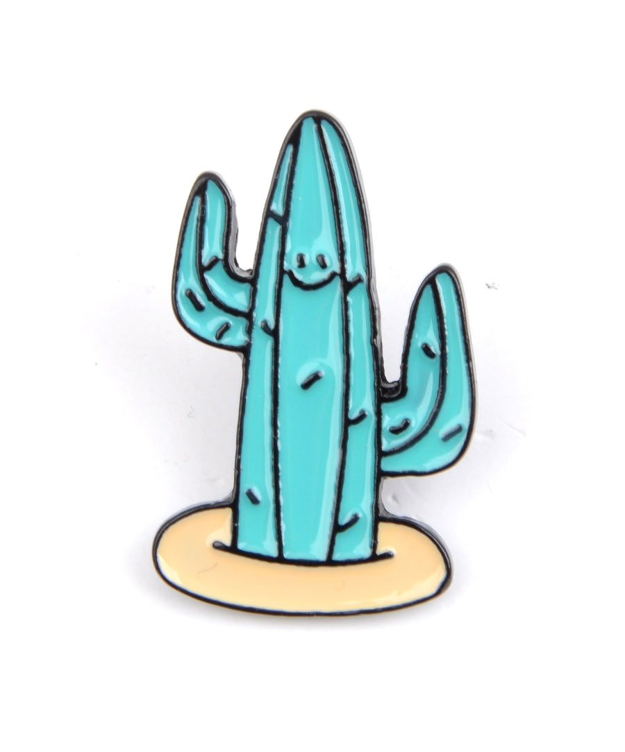 Kaktusz alakú fém kitűző