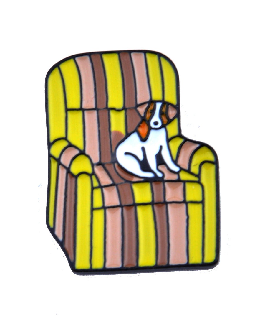 Pin - Doggo in an armchair