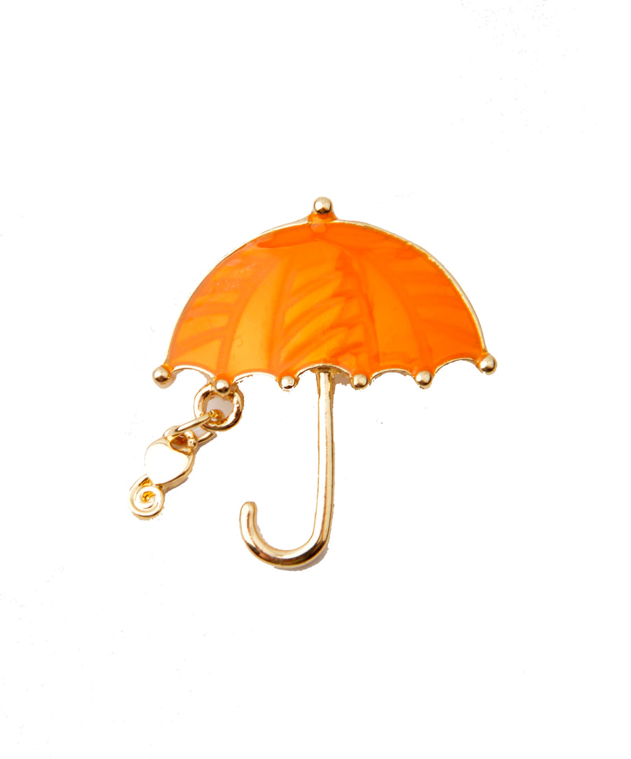 Kitűző - Narancssárga Esernyő