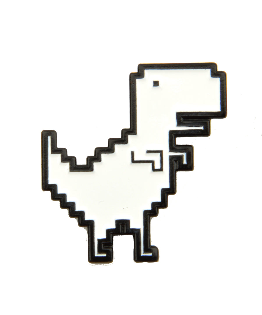 Kitűző - Pixel dinó