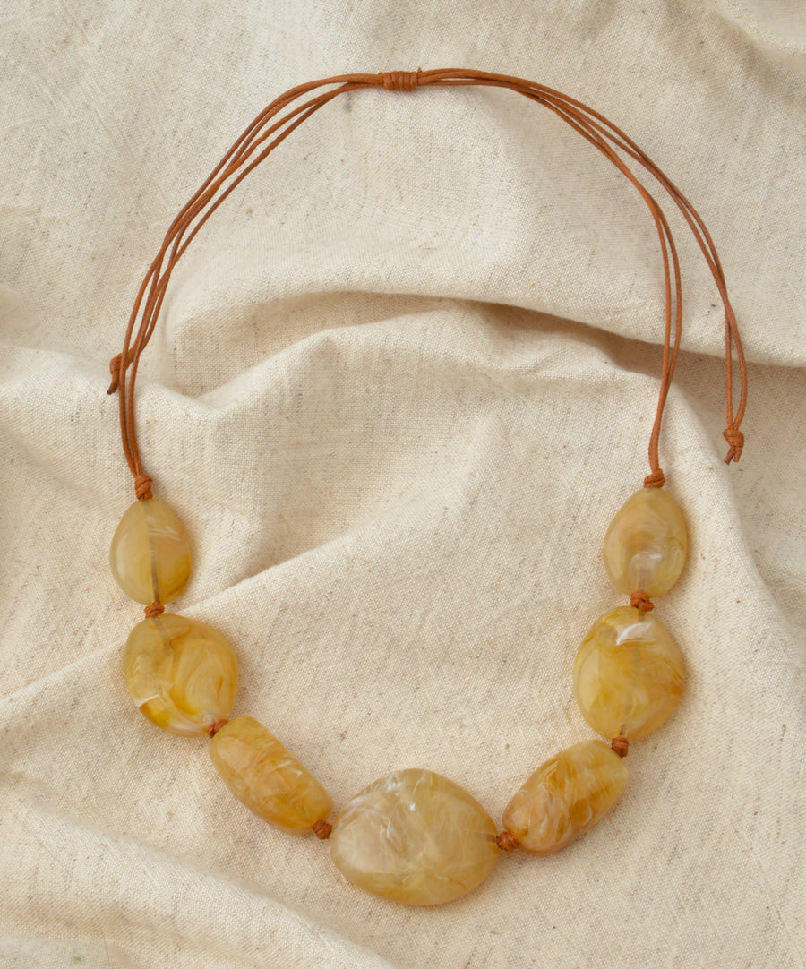 Necklace - Brown Pearl
