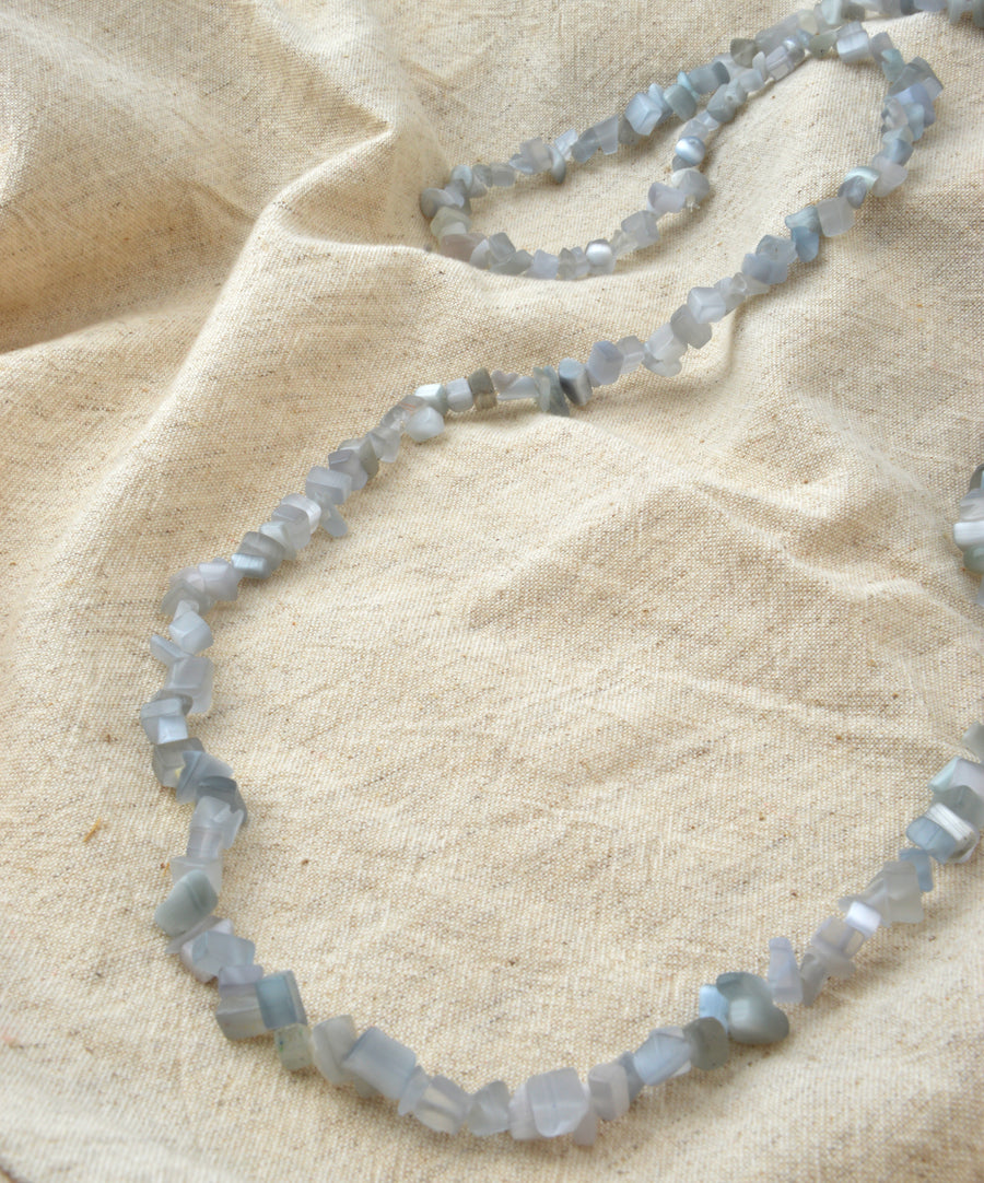 Necklace - Grey minerals