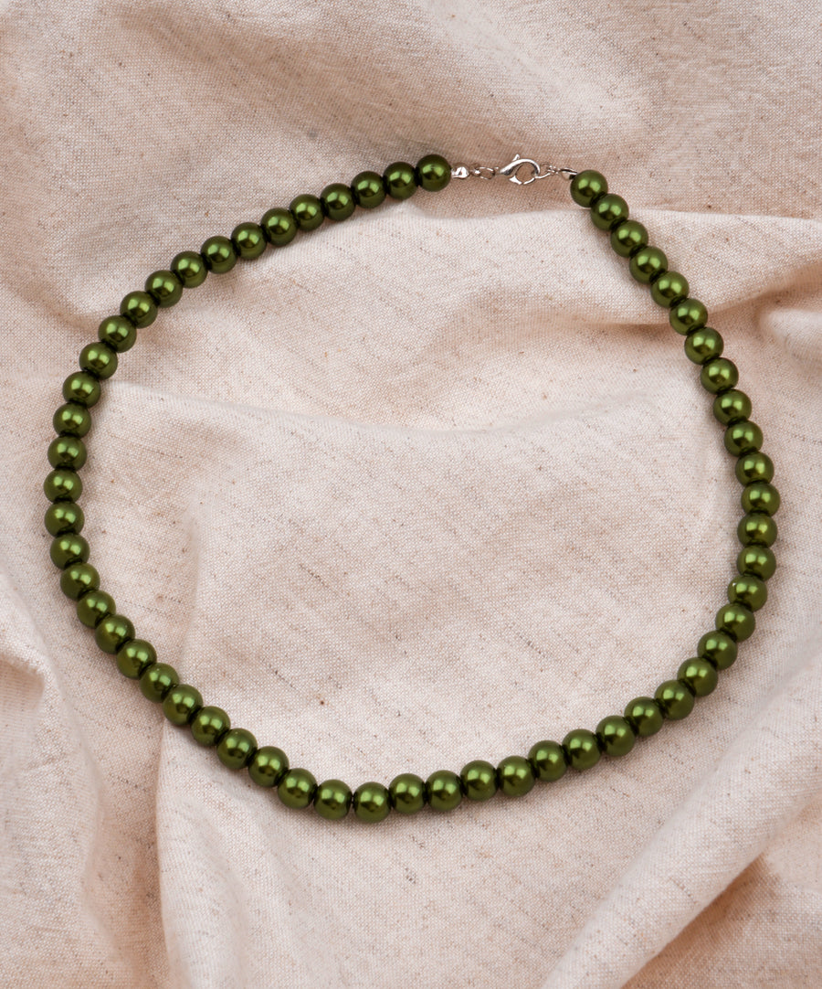 Beaded necklace | Green