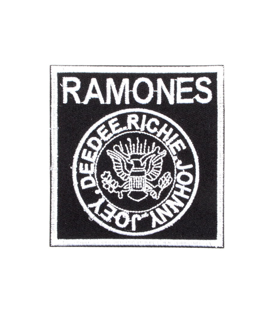 Ramones mintás hímzett felvarró