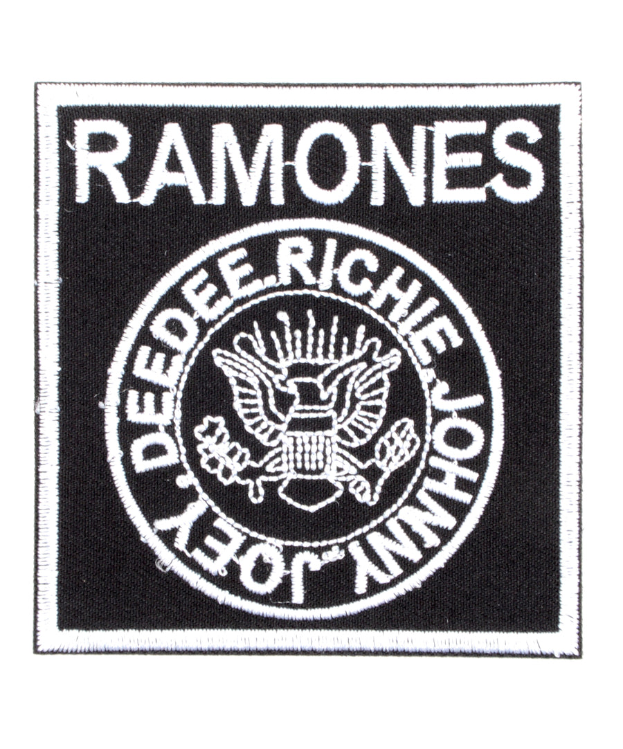 Ramones mintás hímzett felvarró
