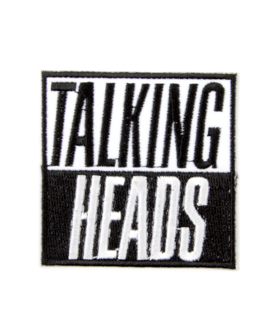 Talking Heads mintás hímzett felvarró