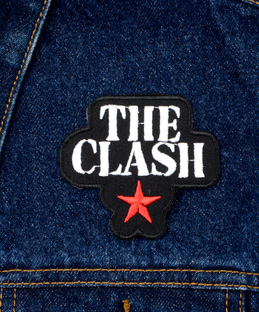 The Clash mintás hímzett felvarró