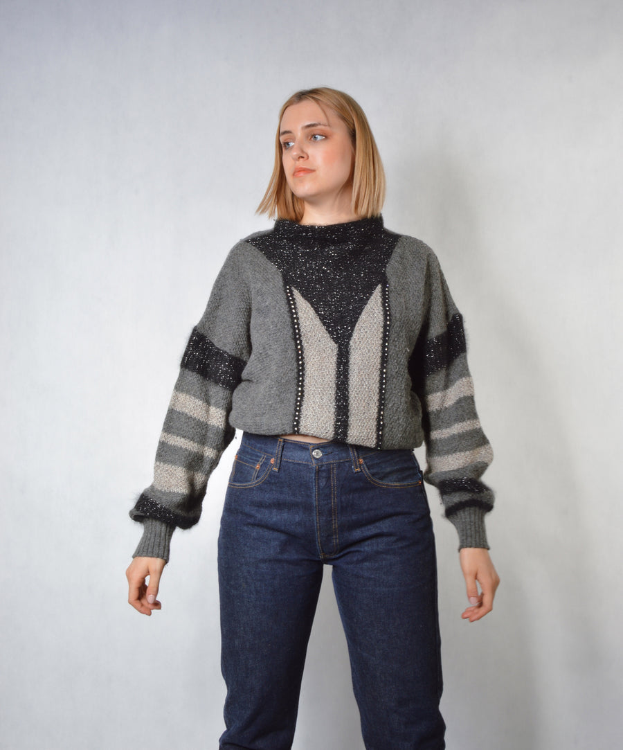 Vintage pulóver | Strasszos-Csillogó