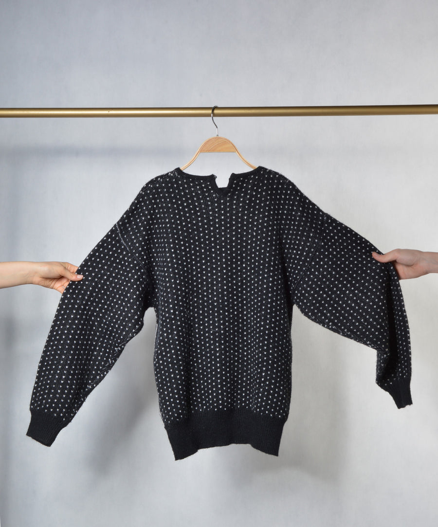 Vintage Sweater | Fringed-Sequin